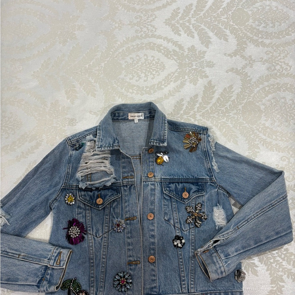 Embellished Denim Jacket from Sunset + Spring - Picture 6 of 12